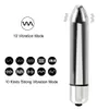 Vibratorer Ikoky rostfritt stål Analplugg Bullet Vibrator för kvinnlig onani Prostata Massager Man 231213
