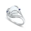 Anneaux de mariage classique creux belles lignes imitation perle couleur argent dames bague tempérament simple femmes 039s fiançailles G4064401