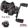 Flyfiskerullar2 Baitcasting Reel 7.2 1 Höghastighet Lång skytte Prevent Line Tangling Fresh Saltwater Pesca Wheel 231212