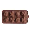 Stampi da forno Vendita stampo in silicone per cioccolato commestibile fai da te in silicone fiore torta rosa caramelle natalizie decorazione cucina 231213