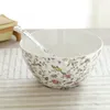 Ciotole da 8 pollici in bone china giapponese per zuppa in ceramica grande per buffet che serve insalata miscelazione per cucinare secchio per popcorn