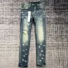 Denim Tears zwarte herenjeans ontwerpersbroek designer jeans voor heren slim fit taps toelopend gescheurd dames hoge taille katoen zwart wit recht f