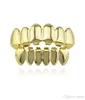 Hip Hop Gold Teeth Grillz Top Bottom Grills Dental Mouth Punk Teeth Caps Cosplay Party Tooth Rapper Jewelry Gift 5340665