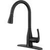 Kitchen Faucets Single-Handle Pull-Down Sprayer Faucet Matte Black