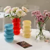 Vaser Creative Glass Antique Vase Transparent Hydroponic Flower Arrangement Container Living Room Tablett Dekoration Tillbehör