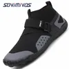 Buty wodne unisex pływające buty wodne wysokie top boso plażę boso Aqua buty na świeżym powietrzu sportowe trampki fitness nurkowanie botki surfingowe 231213