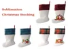 Sublimation Weihnachtssocke Festliche Kinder Weiß Blank DIY hochwertiges Geschenk 5 Farben Süßigkeitentüten Baum Anhänger3749383