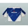 Anpassad Molson Beer Blue 14 Hockey Jersey New Top Stitched S-L-XL-XXL-3XL-4XL-5XL-6XL