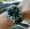 Super homens relógios 45mm mostrador preto Sapphire Luminous Japão multi-função movimento de quartzo cronógrafo caixa de aço 316 L pulseira de borracha premium 8111-A relógios de pulso masculinos