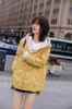 Piumino trench da donna 2023 moda coreana di media lunghezza con cintura e tendenza dimagrante