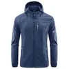 Vestes pour hommes été en plein air séchage rapide protection solaire veste mince hommes randonnée pêche cyclisme à capuche gymnase Sport coupe-vent manteaux ultra légers 231212