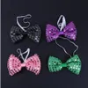 Party Decoration Glow LED Flash Bow Tie Child Adult Gift Birthday Concert Wedding Wedding Wedding Glowing In Dark240D