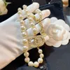 Designer halsband lyxiga designers halsband klassiska pärlhalsband hängsmycken bracelact par fest semester gåva