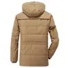 Parkas de plumón para hombre 7XL Parkas cálidas de invierno para hombre Chaqueta con sombrero desmontable de lana para hombre Parkas Chaqueta de gabardina de piel informal de algodón para hombre Abrigos 231213