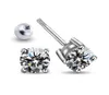 S925 Sterling Silver Screw Earring One Carat Moissanite Studs Classic Fourclaw för manliga och kvinnliga3395638