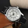 2023 nouveau designer montre pour hommes mode mécanique automatique montre de luxe bracelet en cuir diamant jour date phase de lune mouvement montre cadeau de fête des pères pour hommes