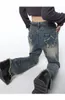 2023 Vrouwen Vintage Hoge Taille Jeans Streetwear Wijde Pijpen Jean Broek Baggy Sterren Rechte Denim Broek Feamle