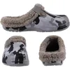 Sandales Shevalues peluche fourrure sabots pantoufles pour femmes hommes hiver doux fourrure imperméable chaussures de jardin multiusage intérieur maison 231212