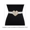 Belts Fashion Ladies Polyester Belt With Heart Buckle Waist For Dresses Pants