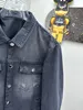 Giacca in denim di tendenza della moda maschile in stile europeo e americano Giacca da moto indossata e lavata Giacca invernale da uomo di alta qualità Giacca in denim di Parigi