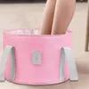 Bath Accessory Set Collapsible Bucket For Soaking Feet Portable Travel Foot Tub Basin Spa Home