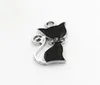 New Arrive 10pcs Silver Black Cat Charm For DIY Bracelets Hanging Charm Necklace Dangle Findings Jewelry Accessories9819855