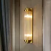 Vägglampa 2023 Crystal Lamps för vardagsrum Hall Foyer El Indoor Home Luxury Art Decor Modern Golden LED SCONCE LIGHTING FIXTURES
