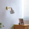 Lâmpada de parede moderna cerâmica lâmpadas para quarto cabeceira el arandela luminárias decoração fundo branco decoração do quarto puxar interruptor