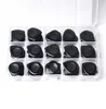 100pcs Heavy 2mm Alice Black Teardrop Waterdrop Jazz Guitar Picks Plectrums With Box3559674