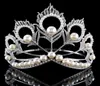 Nouveauté grande taille 2017 Miss Univers même couronne ronde réglable en argent perle Peakcock plume diadème concours 2102034506712