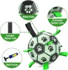 Dog Toys Chews Glow in The Dark Dog Toys Soccer Ball Interactive Dog Toys Birthday Gifts Dog Tug Water Toy Indoor Outdoor Light Up Dog Balls 231212
