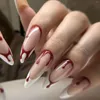 Valse nagels Halloween lange puntige nepnagel nieuw ontwerp herbruikbaar blijvend voor dame schoonheidsmake-up