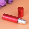 Groothandel 100 Stuks 5ML Mini Draagbare Aluminium Glazen Parfumflesjes Met Spray Verstuiver Lege Parfum Essentiële Olie Container 7 kleuren ZZ