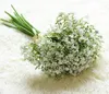 Babysbreath Yapay Çiçekler Sahte Gypsophila DIY Çiçek Buketleri Düzenlemesi Düğün Ev Bahçe Partisi Dekorasyonu Set başına 16pcs