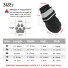 Vêtements pour chiens Chaussures réfléchissantes Chaussettes Bottes d'hiver Chaussures Vêtements de pluie Anti-dérapant Anti-dérapant Pet pour chiens de taille moyenne Pitbull