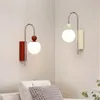 Wall Lamp Style LED Living Room Bedroom Lighting Fixtures Red White Metal 3 Changeable Dimming Drop