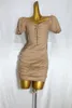 Casual Dresses Feicheng Women's Clothing Fashion Elegant Slim-Fit Sexy Figure Flattering Dress 153