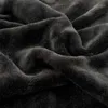 Blanket Bonenjoy Black Blanket Warm Bedspread Velvet Plaid Skin-friendly Bed Linen for Home mantas para Travel ShawlNo Pillowcase 231212