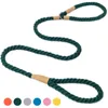 Dog Training Obedience Cotton Leash Collar Slip Lead for Medium Large Leather Preventer P Chain Pet Comfortable 231212