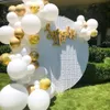 116 pezzi Set palloncini metallici oro bianco opaco kit arco ghirlanda baby shower matrimonio festa di compleanno decorazione palloncino cromato bambini F249c