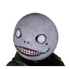 X-COSTUME NieR Automata Emil Máscara Cinza Máscara de Látex Cabeça Capuz Máscara Cinza para Halloween Cosplay Alta Qualidade T200509284R