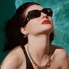 선글라스 클래식 스퀘어 디자이너 남성용 트렌드 태양 안경 빈티지 펑크 숙녀 음영 현대 안경