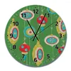 Horloges murales 2023 3D fantaisie dynamique horloge en bois mode bricolage quartz montre suspendue maison salon décoration WB083