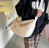 Fashion Ladies Messenger Bag Large Capacity Shopping Bags Unisex Canvas Travel Outdoor Shoulder Bag 5 Colors Women Handbag