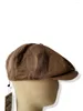 Basker vintage sboy cap lera färg orolig fyra säsonger unisex basker