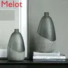 花瓶ハイエンドの人工吹きガラス花瓶モダンスタイルの学習リビングルーム家具装飾