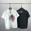 メンズプラスティーポロスヒップホップマッスルフィット湾曲ホワイトコットンカスタムプリントメンズメンズTシャツカジュアル数量トレンドM-XXL 63S22