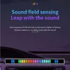 New Decorative Lights 2Pcs RGB Sound Control LED Light Strip Car Rhythm Colorful Pickup Lamp Music DJ Bar Party Auto Interior Ambient 16/32 Beam Light