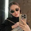 Sunglasses 2023 Gold Silver Black Metal Oval Small Frame High Quality Women's 40235 Fashion Men's Prescription Glasses 40253