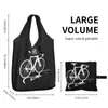 Shopping Bags ZannoX Naked Bike Cyclist Bicycle Riders Grocery Bag Durable Large Reusable Recycle Foldable Heavy Duty Eco